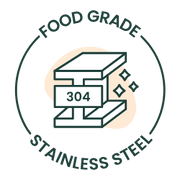Logo icon showing Greenvyne products are made from premium food grade stainless steel