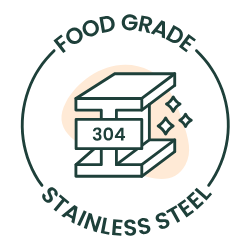 Logo icon showing Greenvyne products are made from premium food grade stainless steel