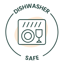 Logo icon showing Greenvyne stainless steel products are dishwasher safe
