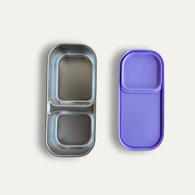 Leak-resistant Stainless Steel Snack Box | 2-Compartment