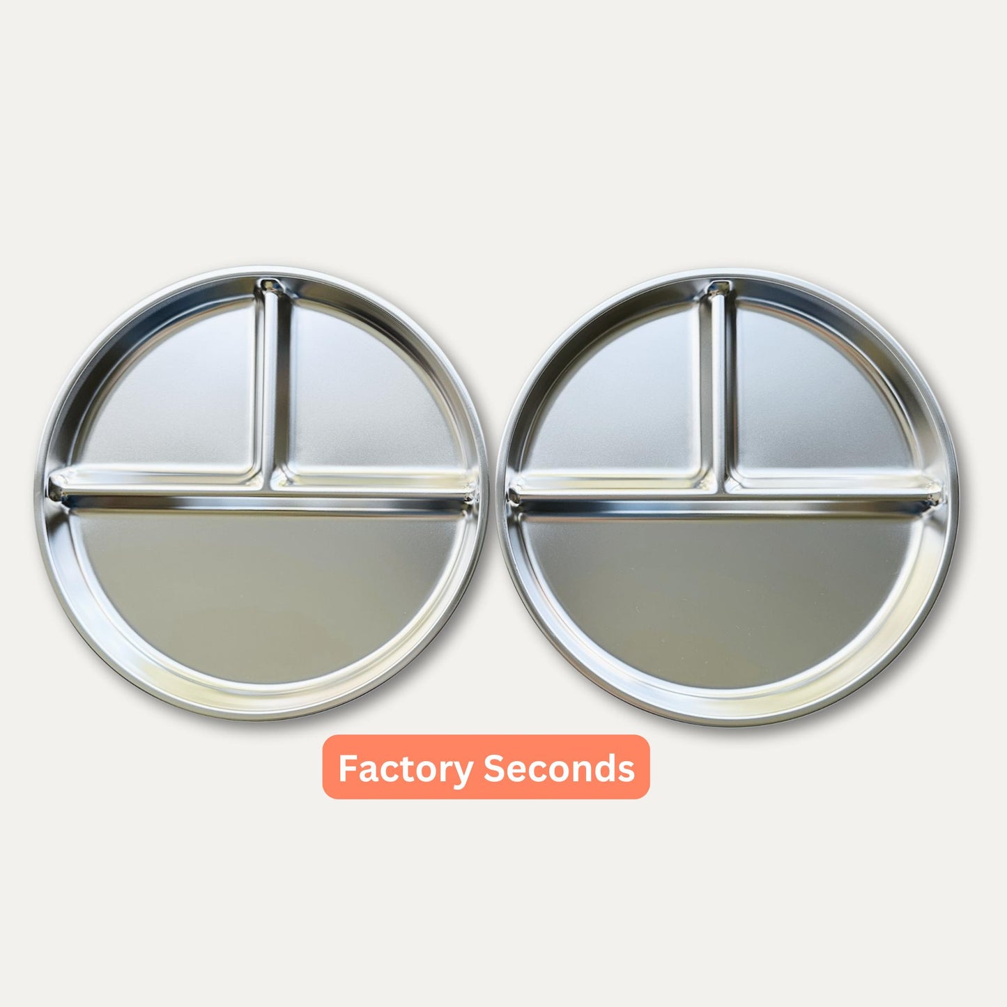 Baby & toddler stainless-steel divided plate with 3 compartments two pack – Greenvyne