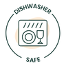 Logo icon showing Greenvyne stainless steel products are dishwasher safe