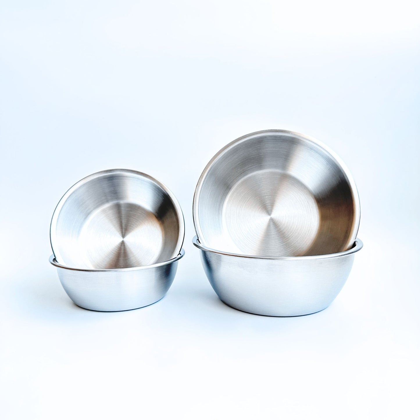 Greenvyne kids stainless steel bowl set – 4-piece on the table