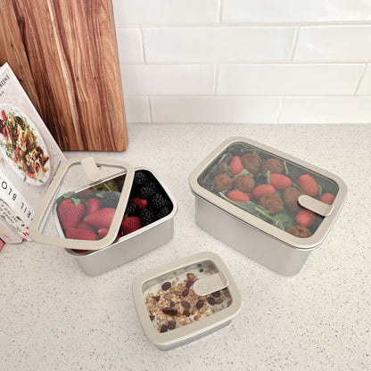 Microwave Safe Stainless Steel Food Storage Container | 600ml