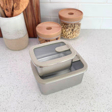 Microwave Safe Stainless Steel Food Containers | Rectangular 3pc