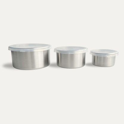 Nesting Stainless Steel Food Containers | Set of 3