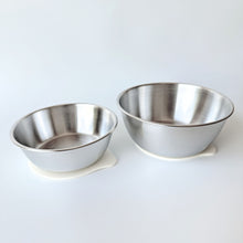 toddler kids stainless steel bowl with silicone suction base greenvyne